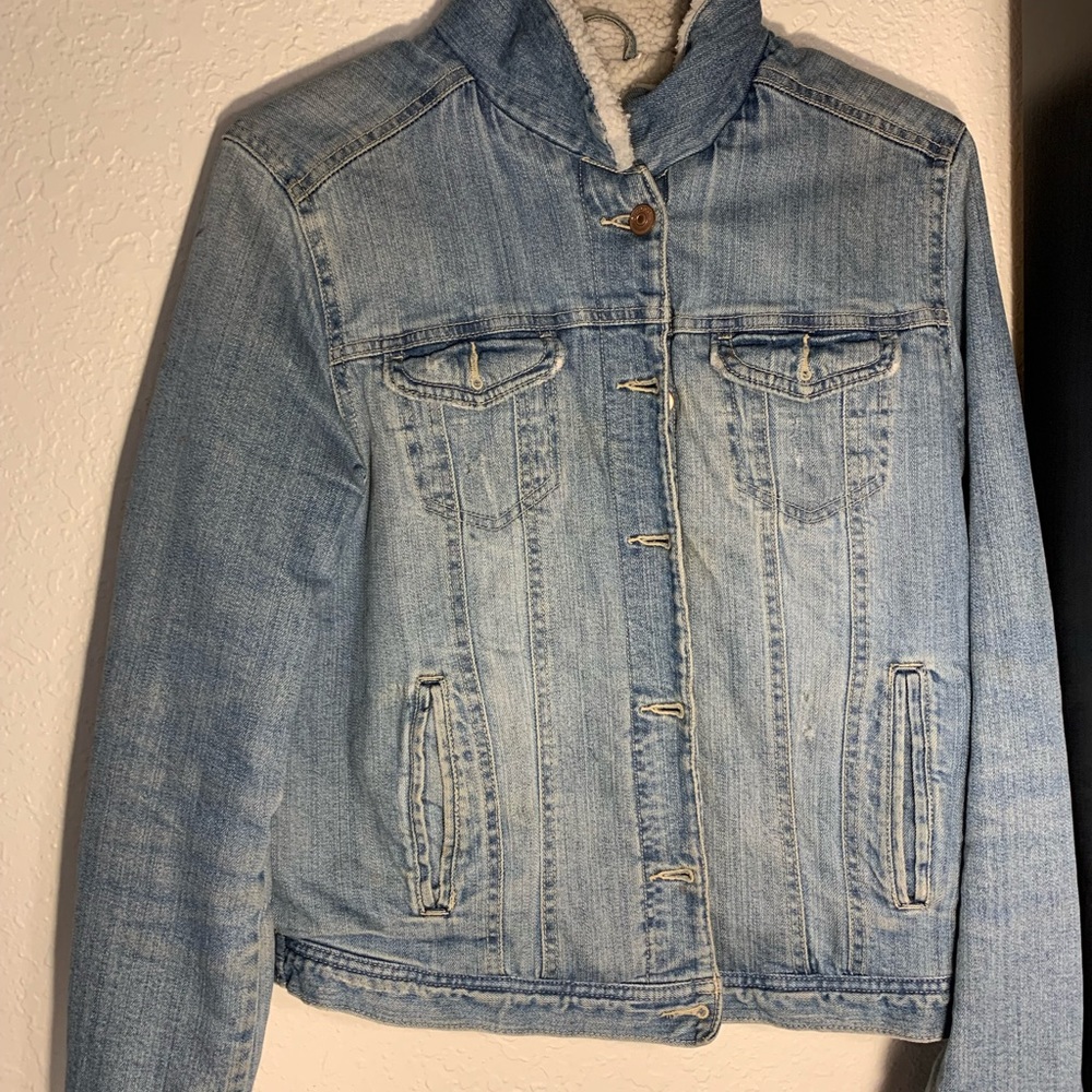 Fluffy Jean jacket